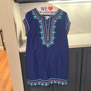 Vineyard Vines Embroidered dress. NWOT. Size 4
